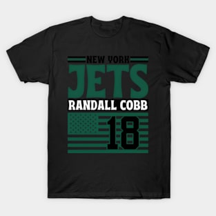 New York Jets Cobb 18 American Flag Football T-Shirt